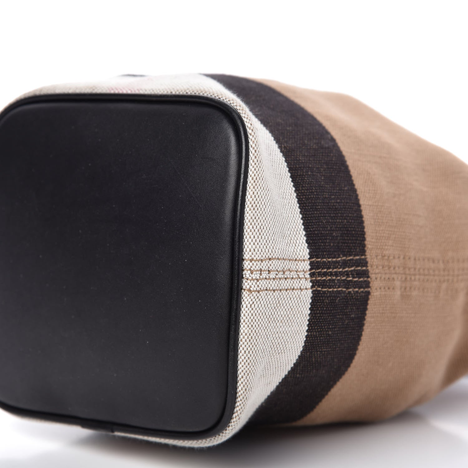Burberry Canvas Mega Check Mini Ashby Tassel Crossbody Black 7 of 8