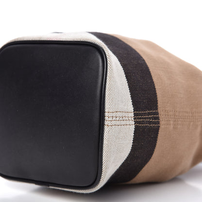 Burberry Canvas Mega Check Mini Ashby Tassel Crossbody Black 7 of 8