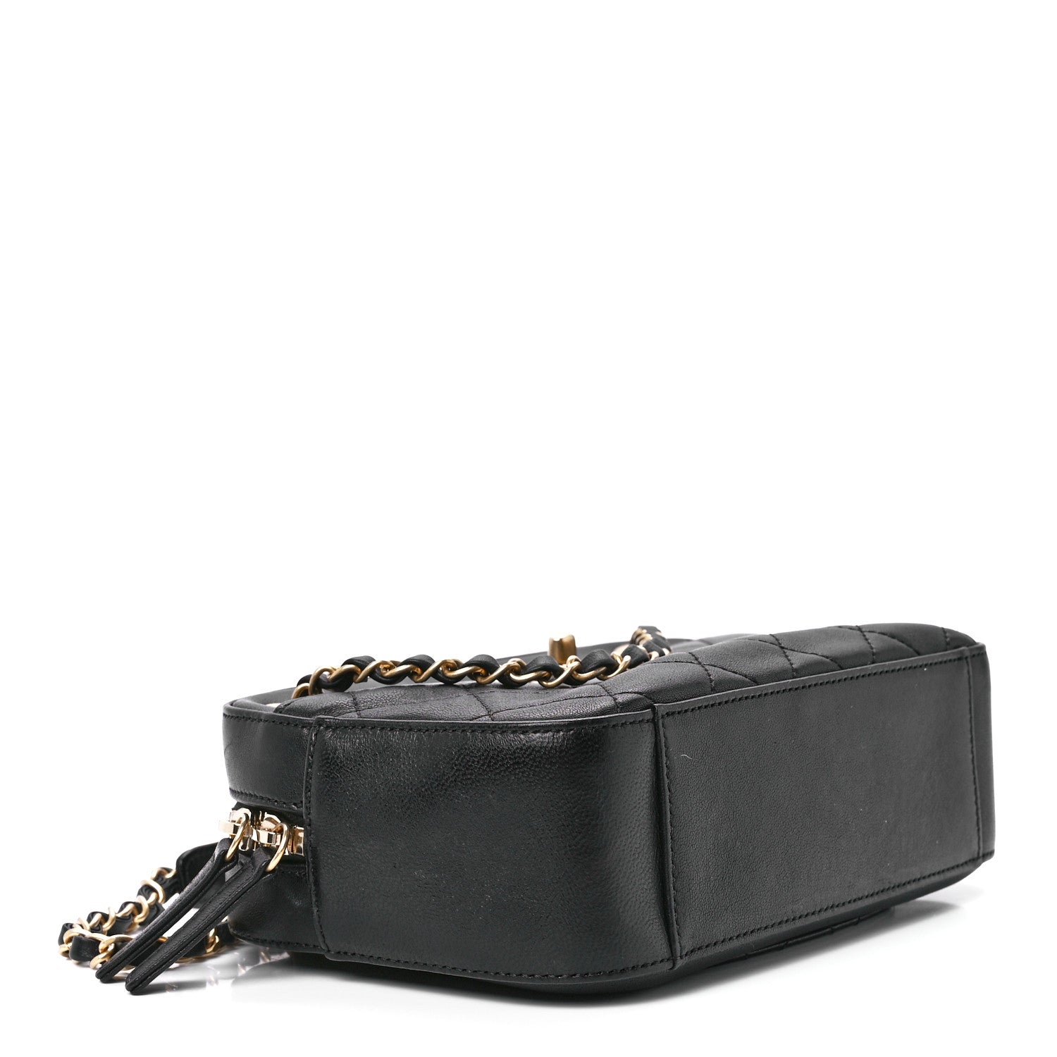 Chanel Goatskin Quilted Chanel 19 Camera Case Black 4 of 11