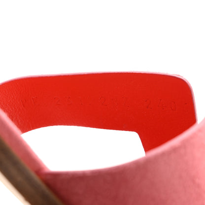 Hermes Suede Goatskin Santorini Sandals 36 Rose De Venise 9 of 9