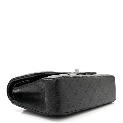 Chanel Iridescent Caviar Quilted Medium Double Flap Black 4 of 10