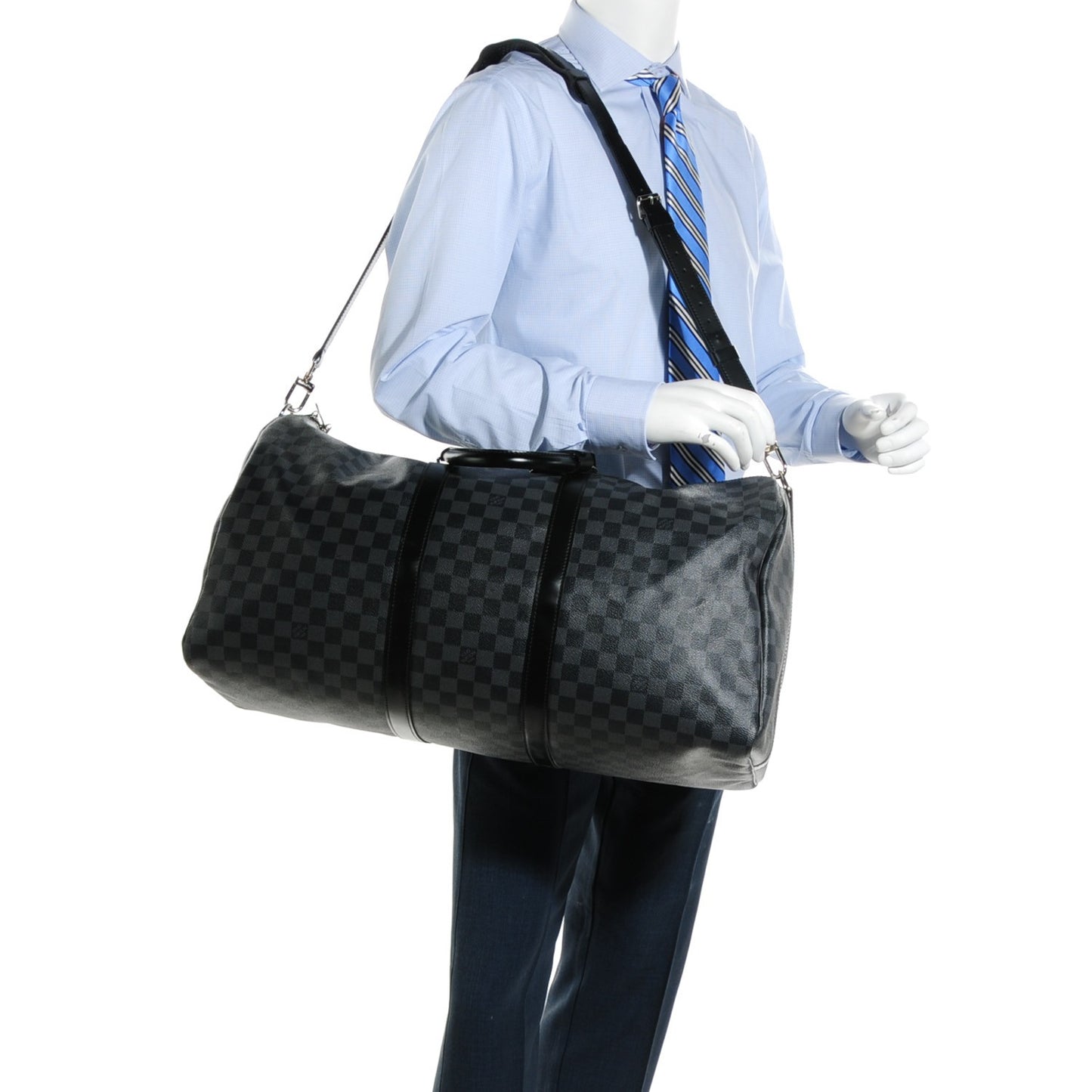 Damier Graphite Keepall Bandouliere 55