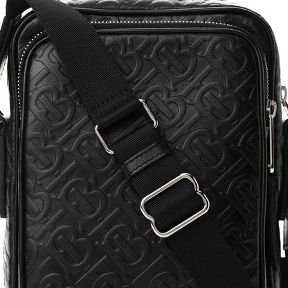 Burberry Calfskin Embossed TB Freddie Crossbody Bag Black 6 of 8