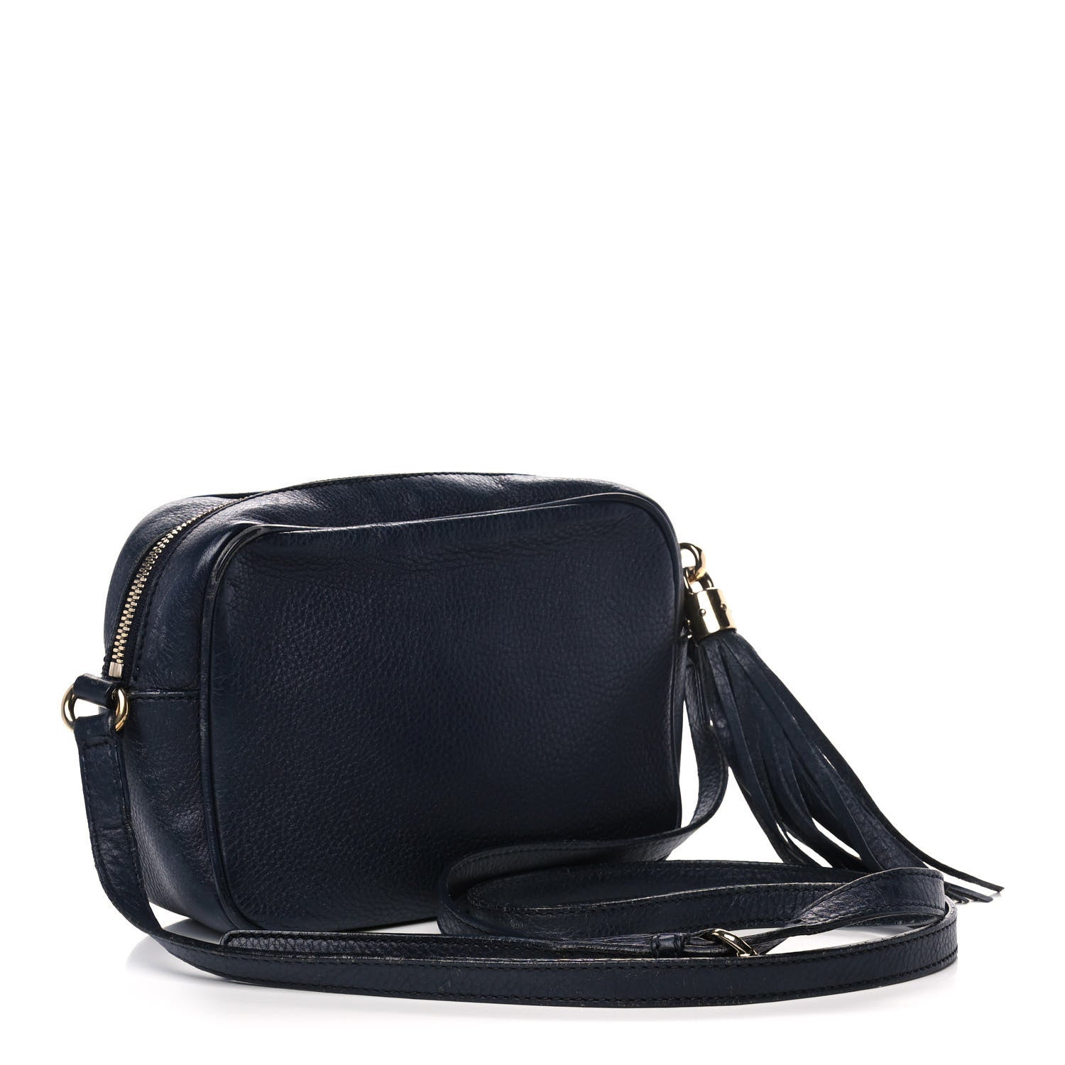 Gucci Pebbled Calfskin Small Soho Disco Bag Blue 3 of 13