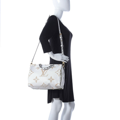 Louis Vuitton Monogram Giant Speedy Bandouliere 30 Kaki Beige 2 of 14