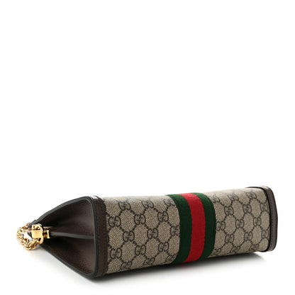 Gucci GG Supreme Monogram Web Small Ophidia Chain Shoulder Bag Brown 4 of 11