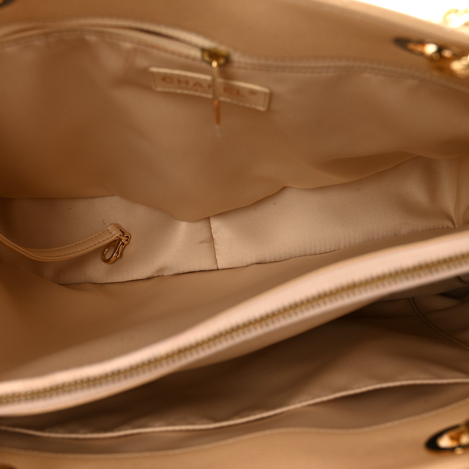 Chanel Caviar Quilted Grand Shopping Tote GST Beige 6 of 14
