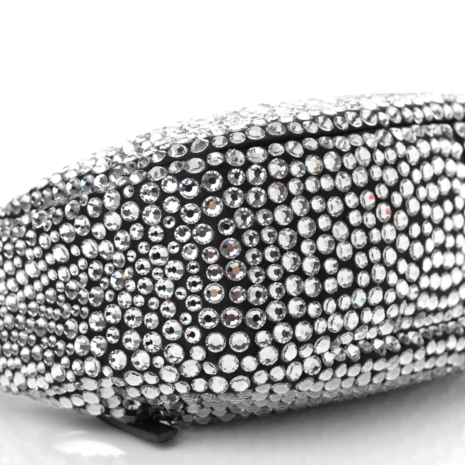 Miu Miu Crystal Silk Starlight Mini Wander Hobo Black 8 of 9