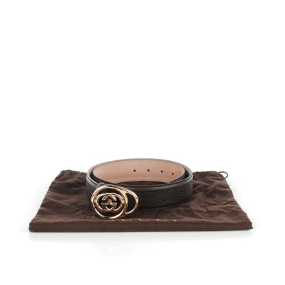 Gucci Calfskin Interlocking G Belt 80 32 Moro 4 of 7