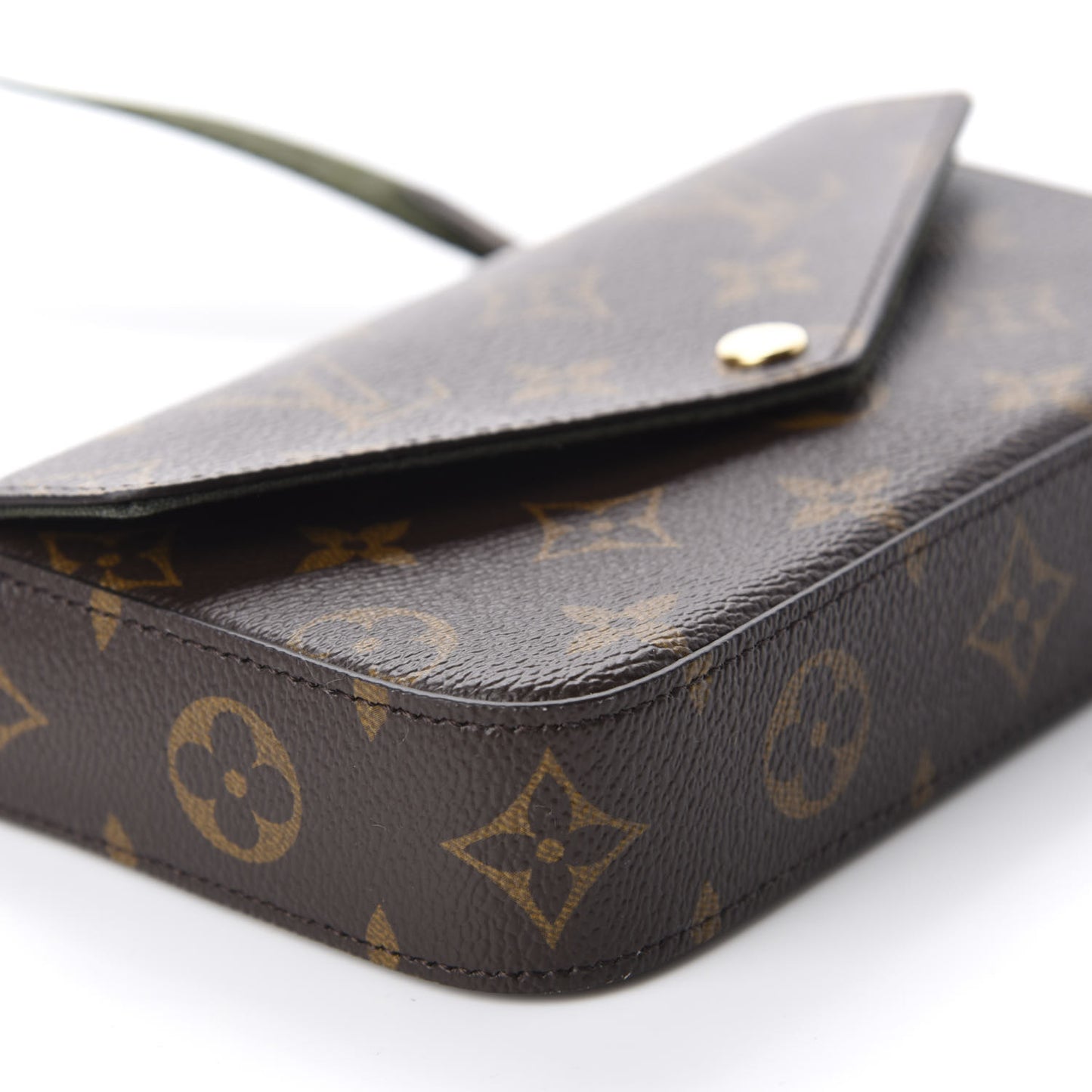 Monogram Felicie Strap & Go Kaki