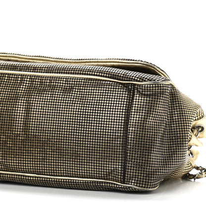 Chanel Metallic Lambskin Perforated Hollywood Accordion Flap Bag Gold 9 of 12