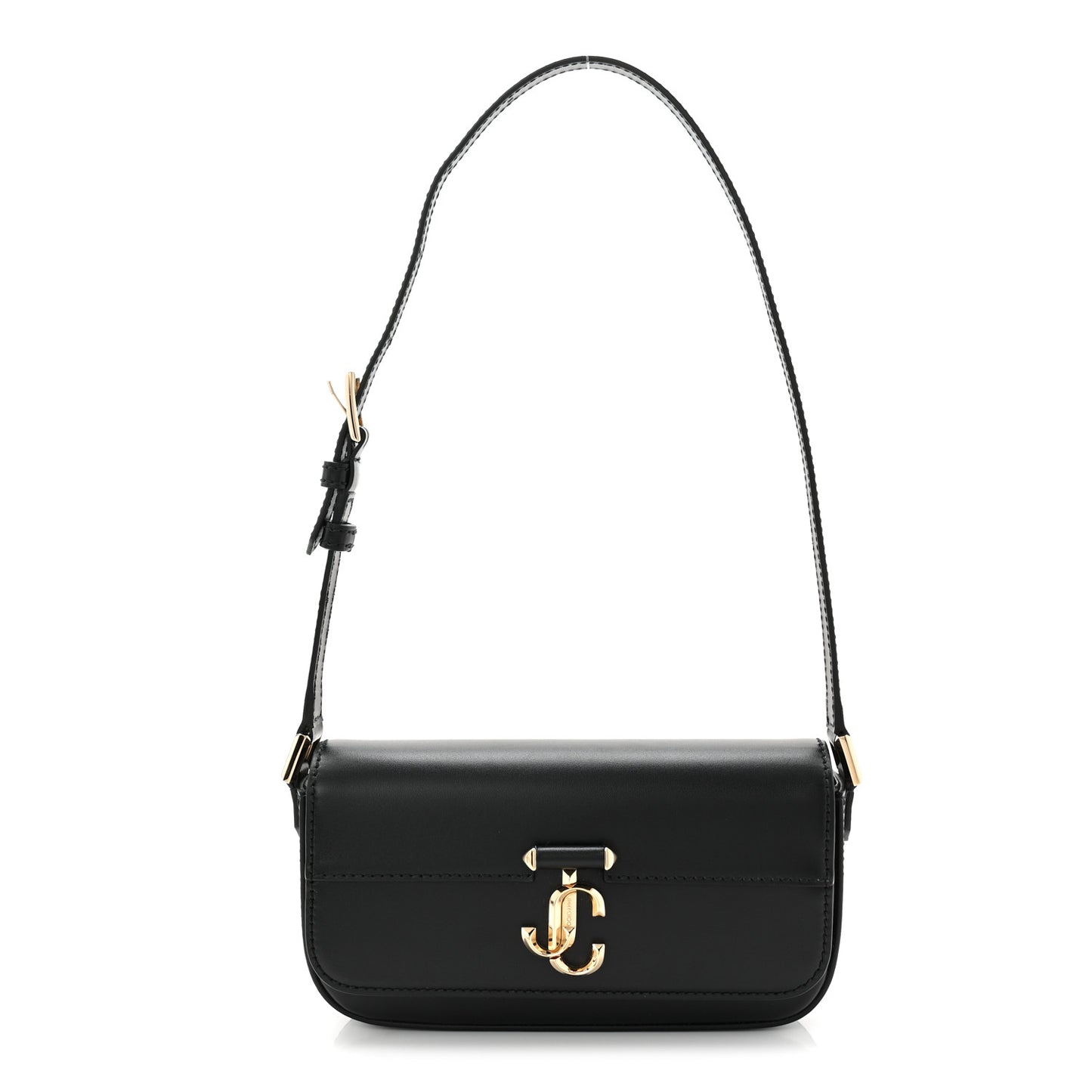 Calfskin Mini Avenue Shoulder Bag Black
