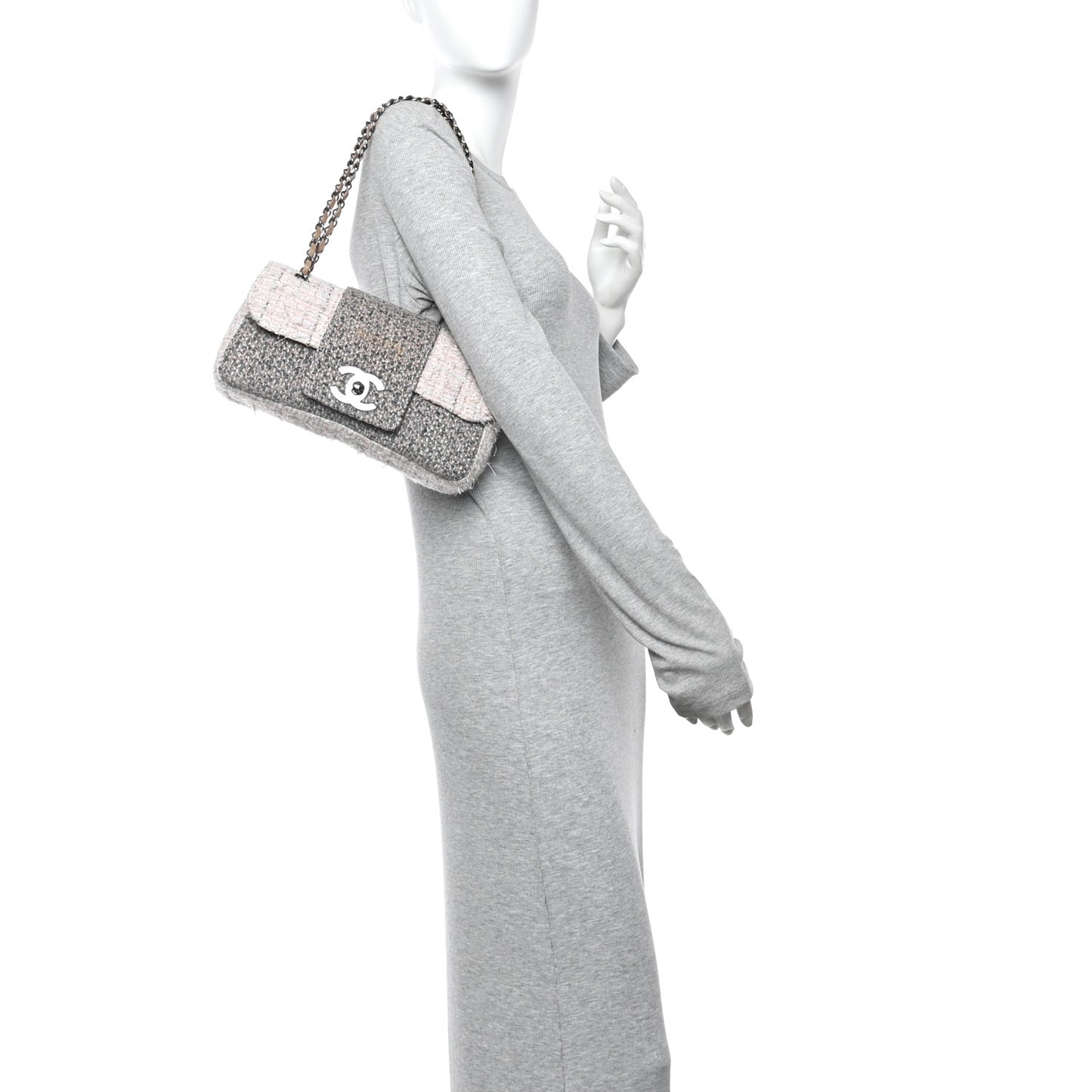 Tweed Medium Fantasy Flap Grey Grey