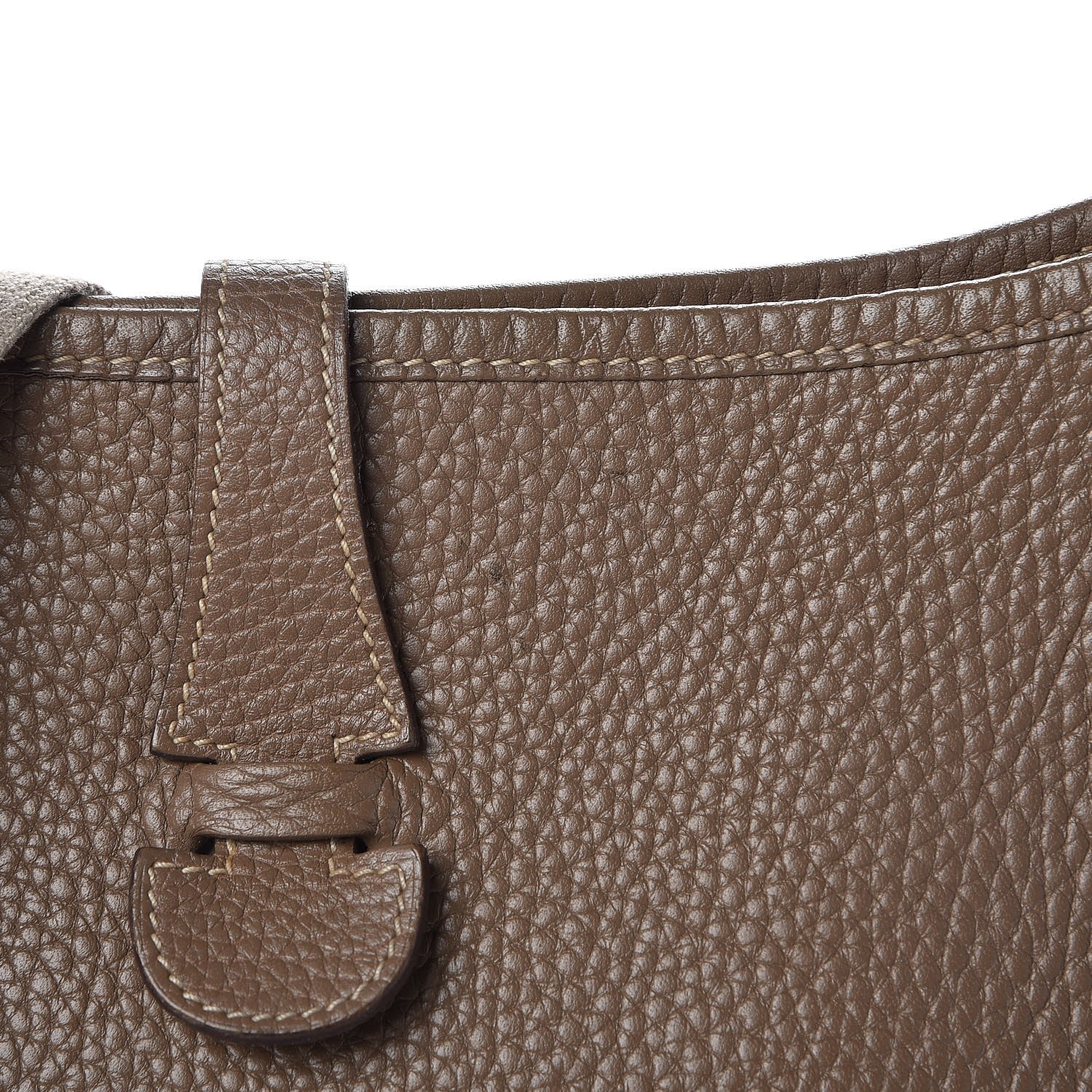 Hermes Taurillon Clemence Evelyne II GM Etoupe 8 of 8