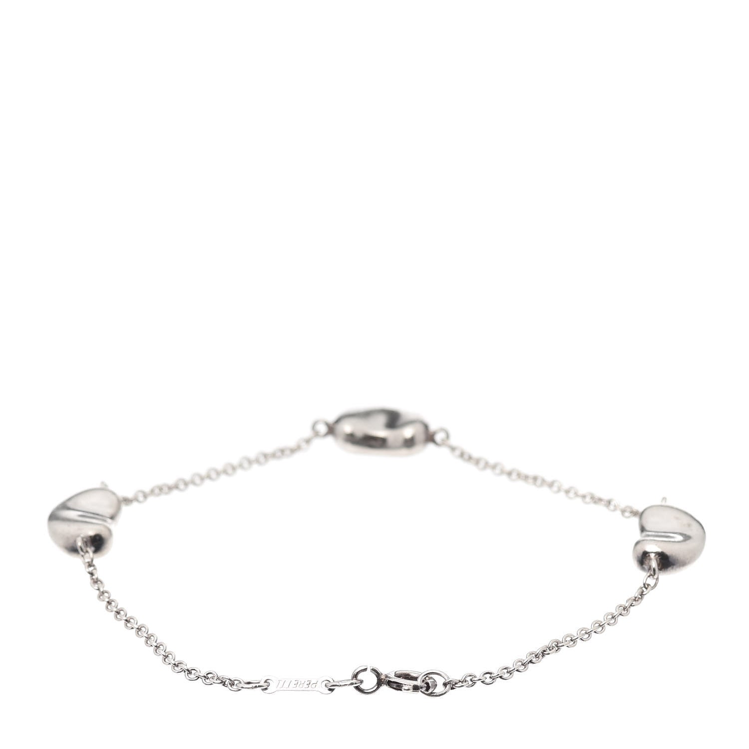 Tiffany Sterling Silver Elsa Peretti Three Bean Bracelet 3 of 5