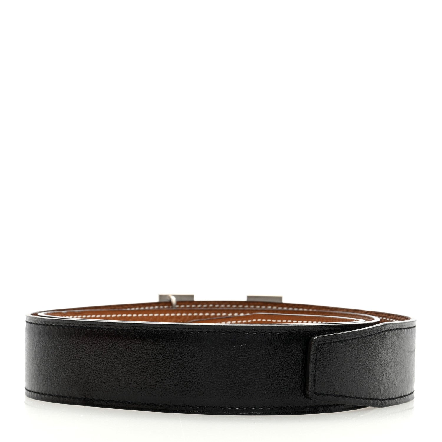 Hermes Box Togo 42mm Belt 90 36 Black Gold 2 of 3