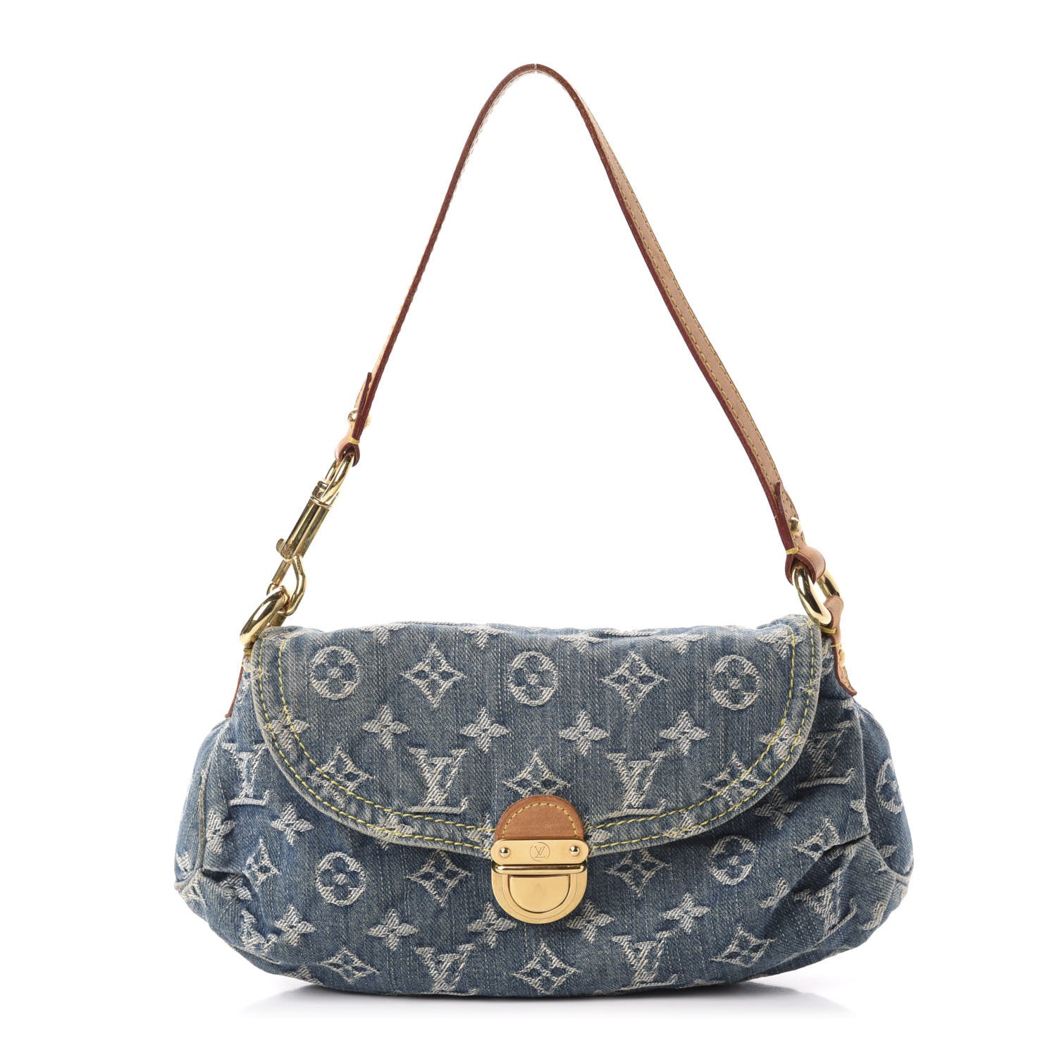 Louis Vuitton Monogram Denim Mini Pleaty Blue 1 of 10