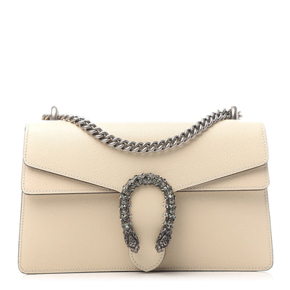 Gucci Textured Calfskin Crystal Small Dionysus Shoulder Bag Mystic White 1 of 9