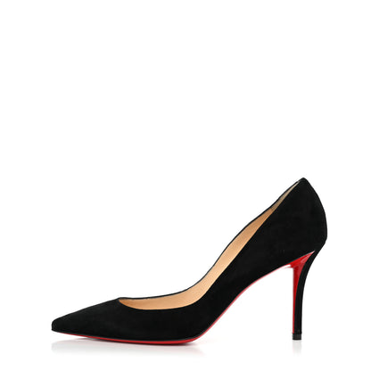 Christian Louboutin Suede Pailette Pigalle Follies 85 Pumps 38.5 Black 1 of 11