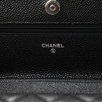 Chanel Caviar Quilted Wallet On Chain WOC Black 6 of 12