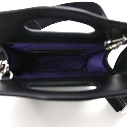 Gucci Nylon Calfskin Enamel GG Matelasse Mini Top Slip Handle Crossbody Bag Black 5 of 8