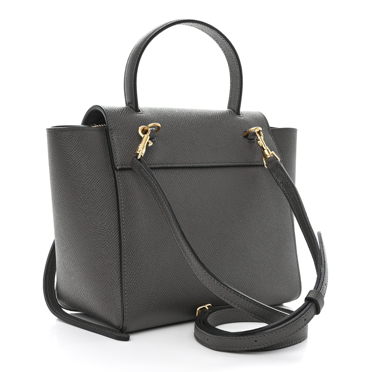 Celine Grained Calfskin Nano Belt Bag Grey 3 of 11