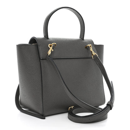 Celine Grained Calfskin Nano Belt Bag Grey 3 of 11