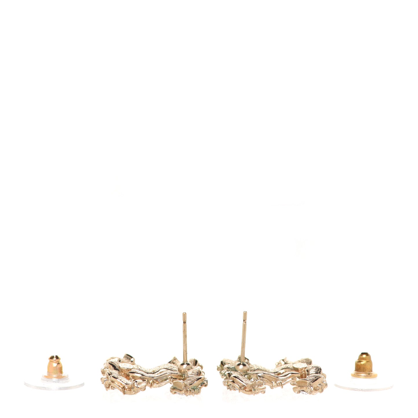 Crystal CC Earrings Gold