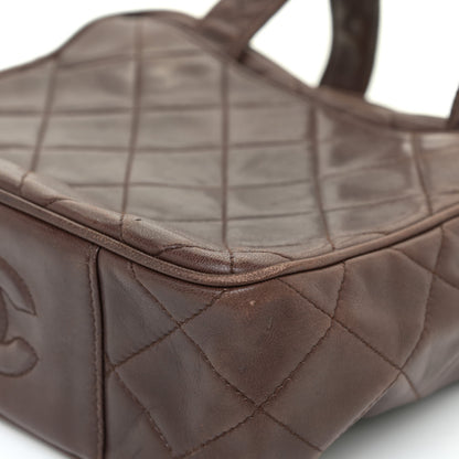 Chanel Lambskin Quilted Shoulder Bag Brown 24 of 27