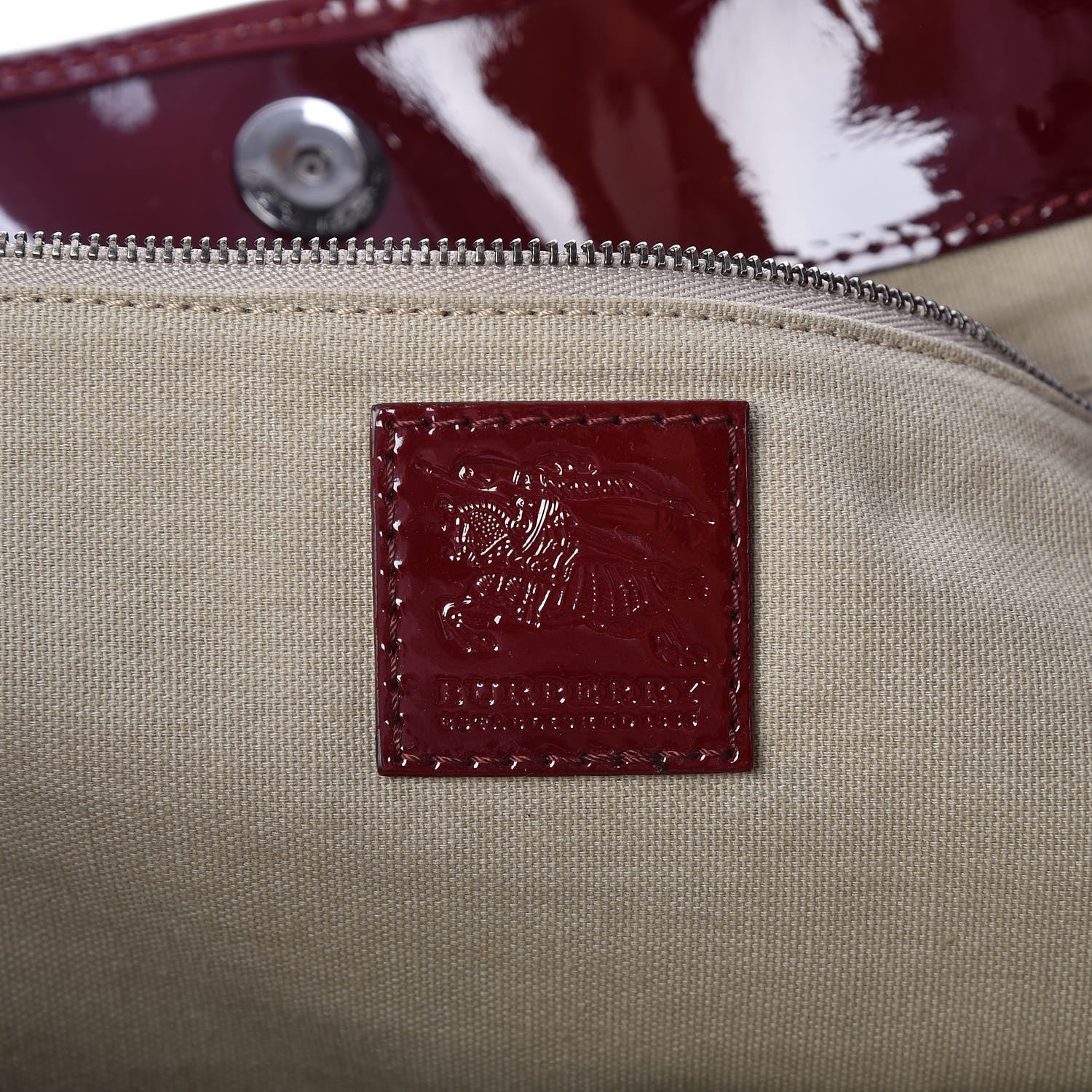 Burberry Nova Check Heart Tote Red 6 of 11