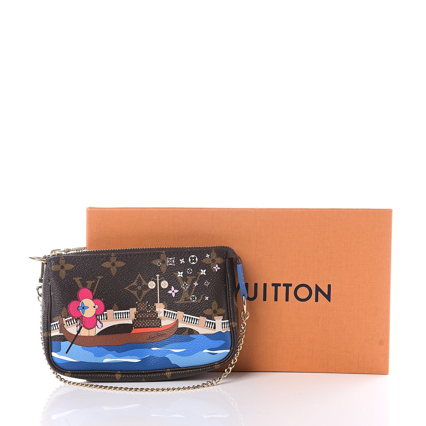 Monogram 2019 Christmas Animation Mini Venice Pochette Accessories Blue