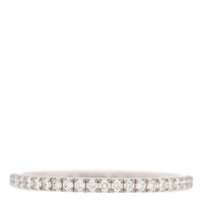 Cartier 18K White Gold Diamond 1.5mm Étincelle de Cartier Wedding Band Ring 49 5 3 of 5