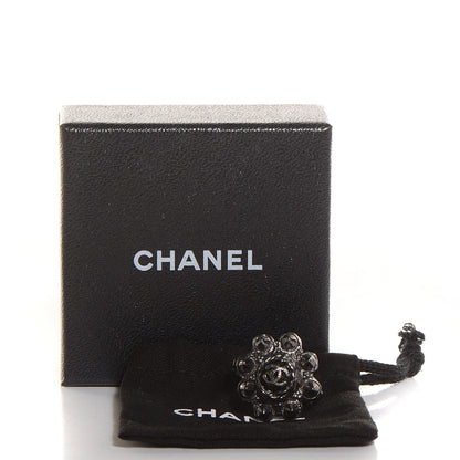 Chanel Studded CC Ring 7 Ruthenium 6 of 6