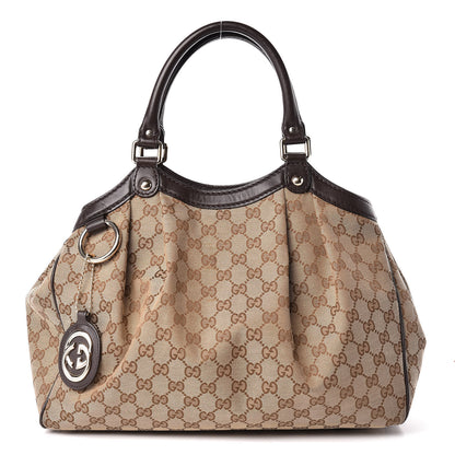 Gucci Monogram Medium Sukey Tote Dark Brown 1 of 15