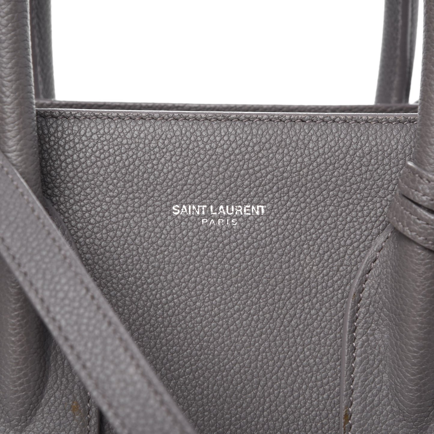 Grained Calfskin Small Sac De Jour Fog