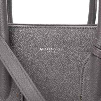 Saint Laurent Grained Calfskin Small Sac De Jour Fog 7 of 16