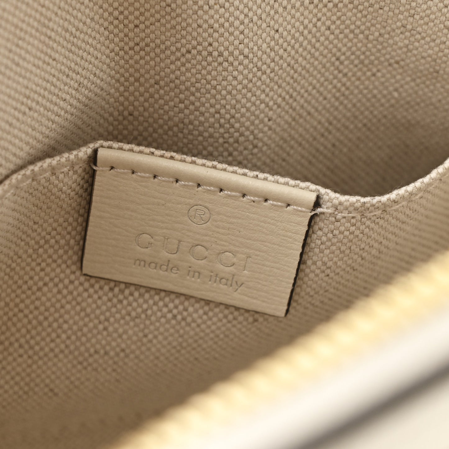 GG Supreme Monogram Azalea Calfskin Mini Horsebit 1955 Top Handle Bag Beige Ebony Mystic White