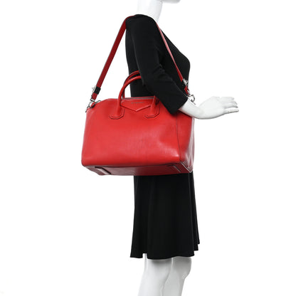 Givenchy Sugar Goatskin Medium Antigona Red 2 of 13