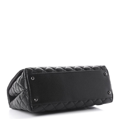 Chanel Caviar Quilted Small Coco Handle Flap So Black 5 of 12