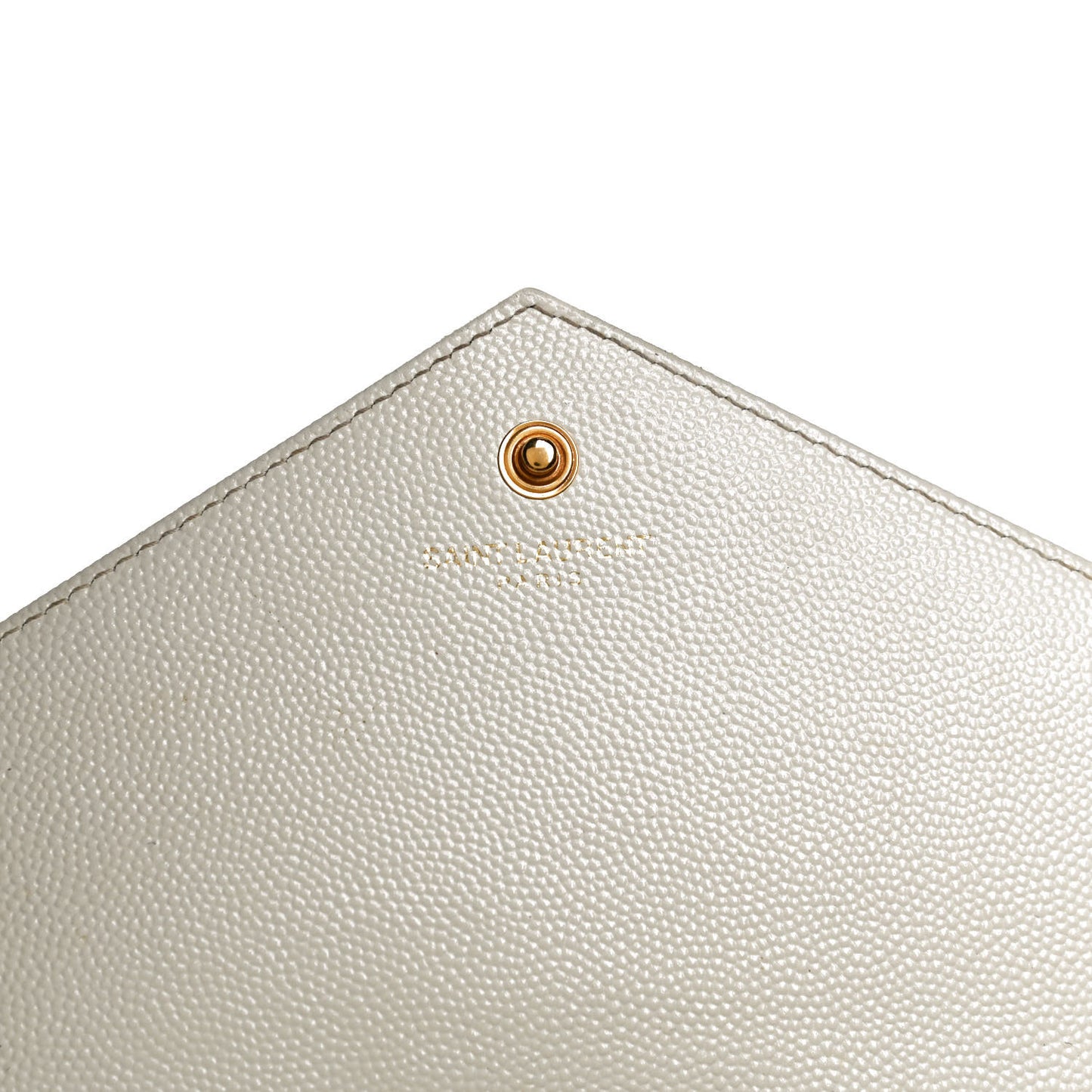 Grain De Poudre Matelasse Chevron Monogram Chain Wallet Porcellana