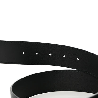 Gucci Moon Calfskin Pearl Double G 40mm Belt 90 36 Black Cream 5 of 8