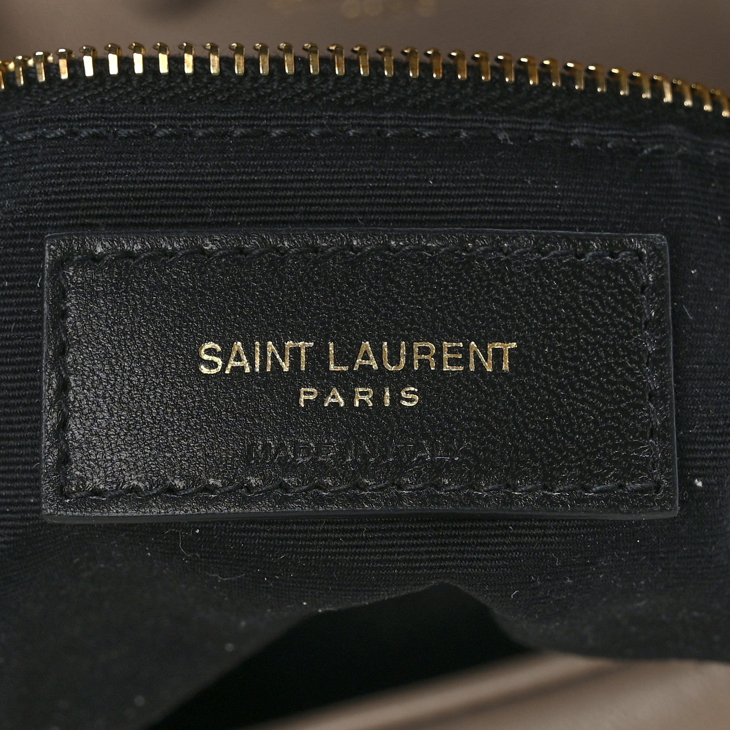 Saint Laurent Lambskin Quilted Toy Loulou Puffer Monogram Chain Satchel Dark Beige 5 of 9