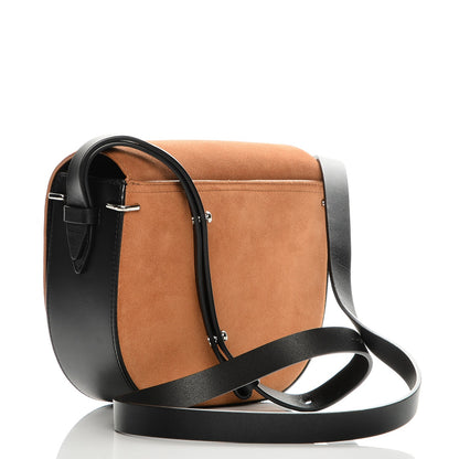3.1 Phillip Lim 3.1 Suede Calfskin Alix Saddle Crossbody Bag Maple Black 3 of 7