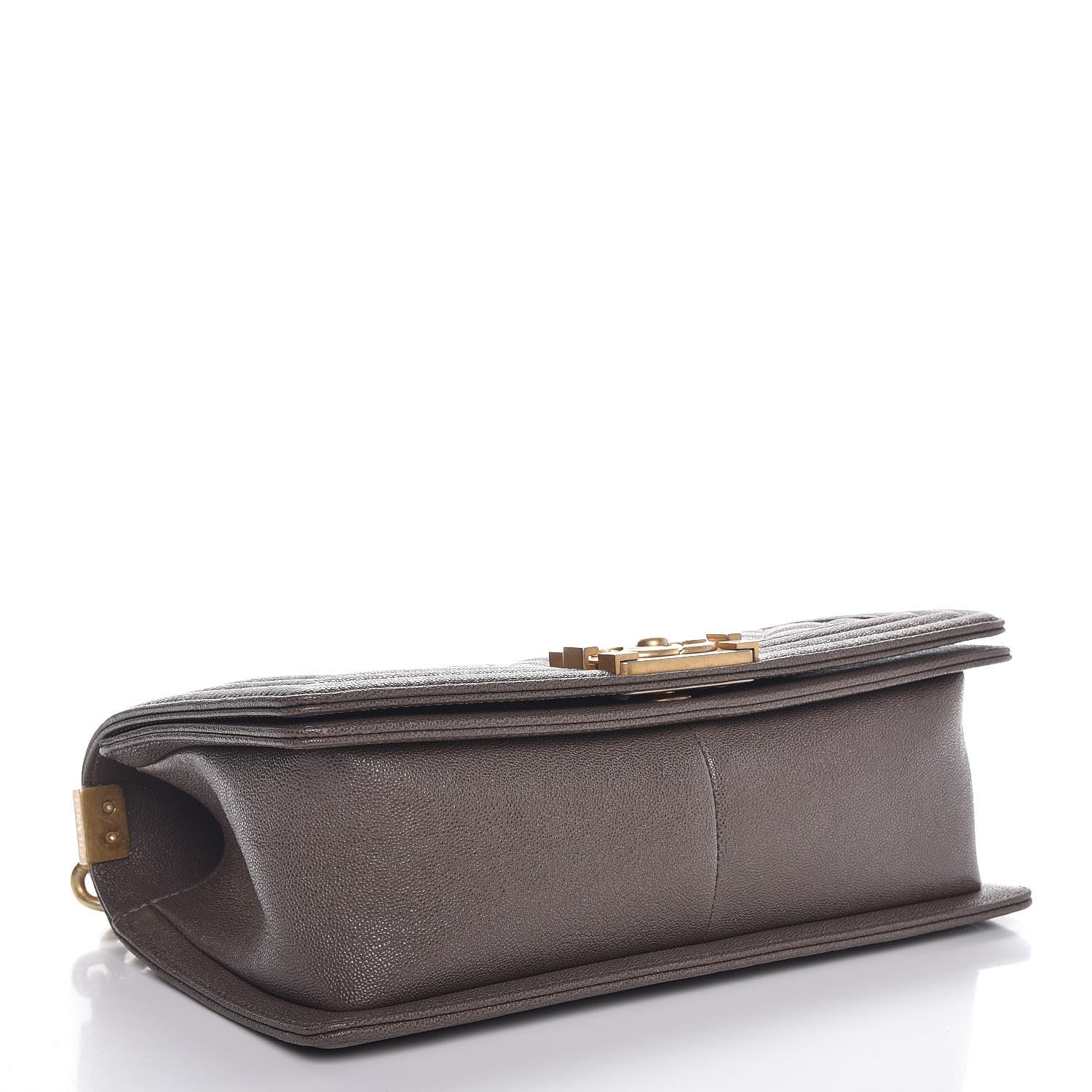 Chanel Caviar Quilted Medium Boy Flap Khaki 4 of 9