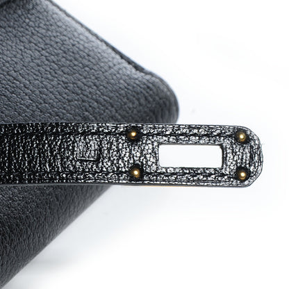 Hermes Chevre Mysore Medium Kelly Wallet Black 7 of 9