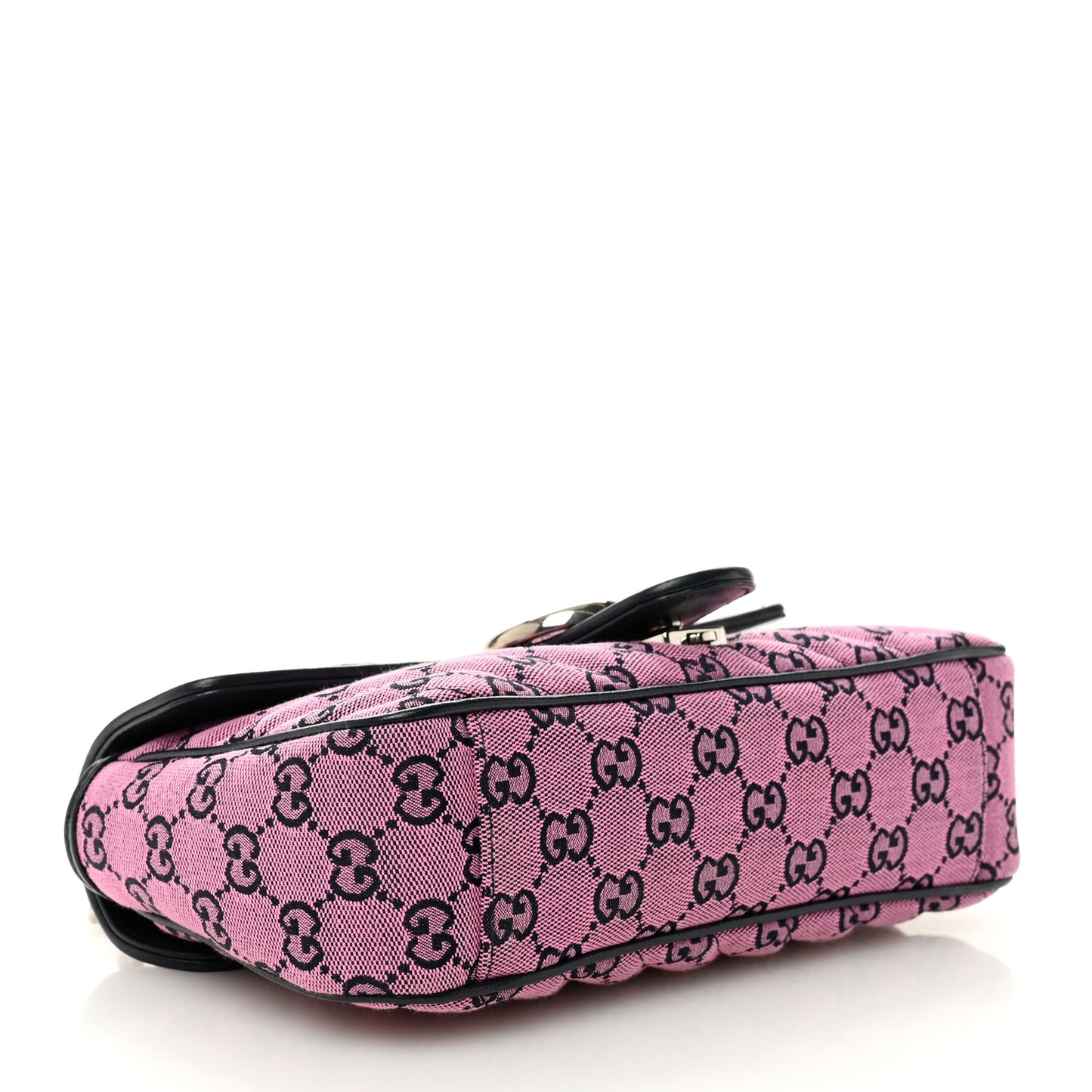 Monogram Multicolor Matelasse Diagonal Small GG Marmont Shoulder Bag Pink Blue