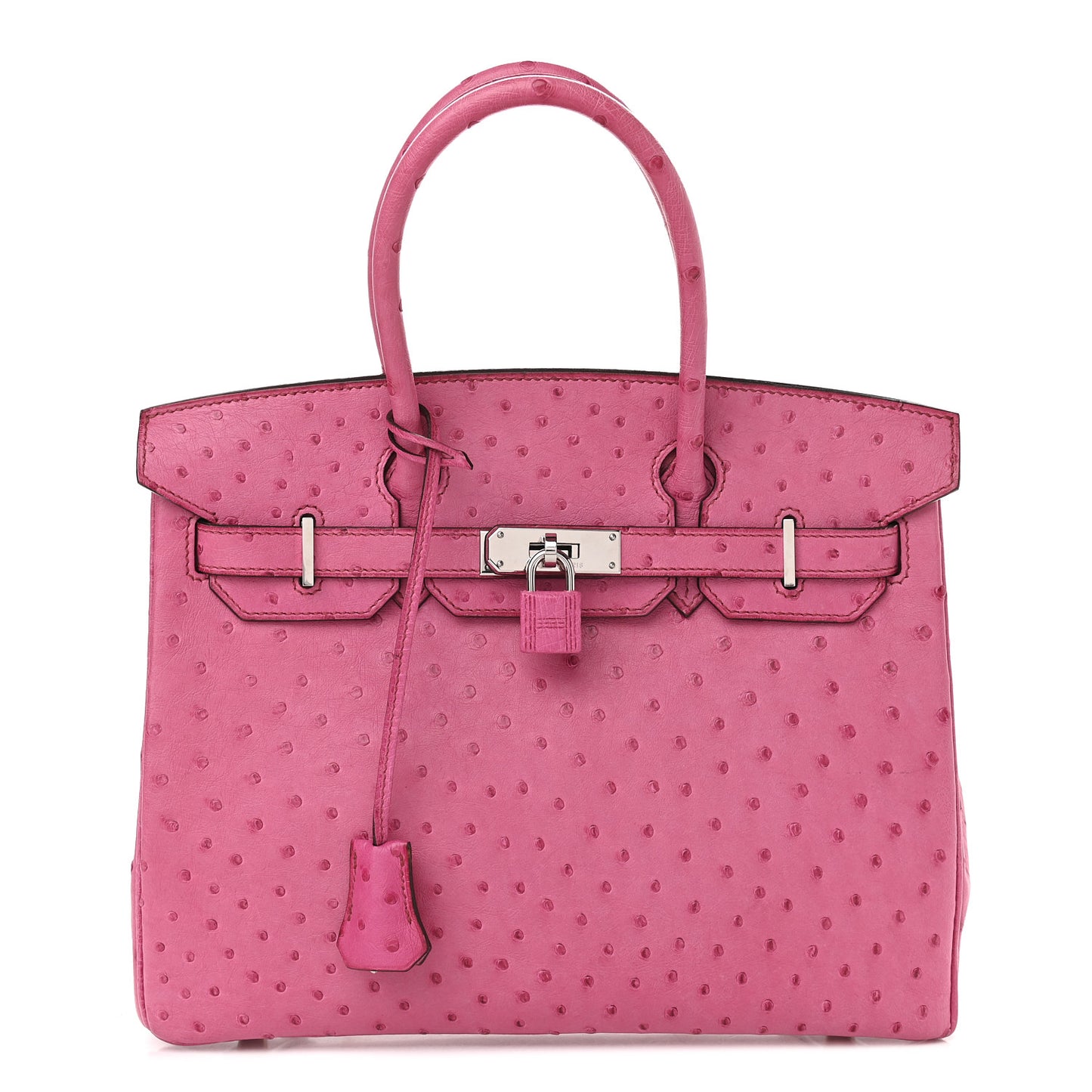 Ostrich Birkin 30 Fuchsia