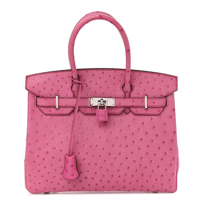 Hermes Ostrich Birkin 30 Fuchsia 1 of 9