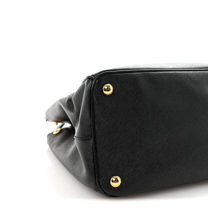 Prada Saffiano Medium Galleria Double Zip Tote Black 8 of 9