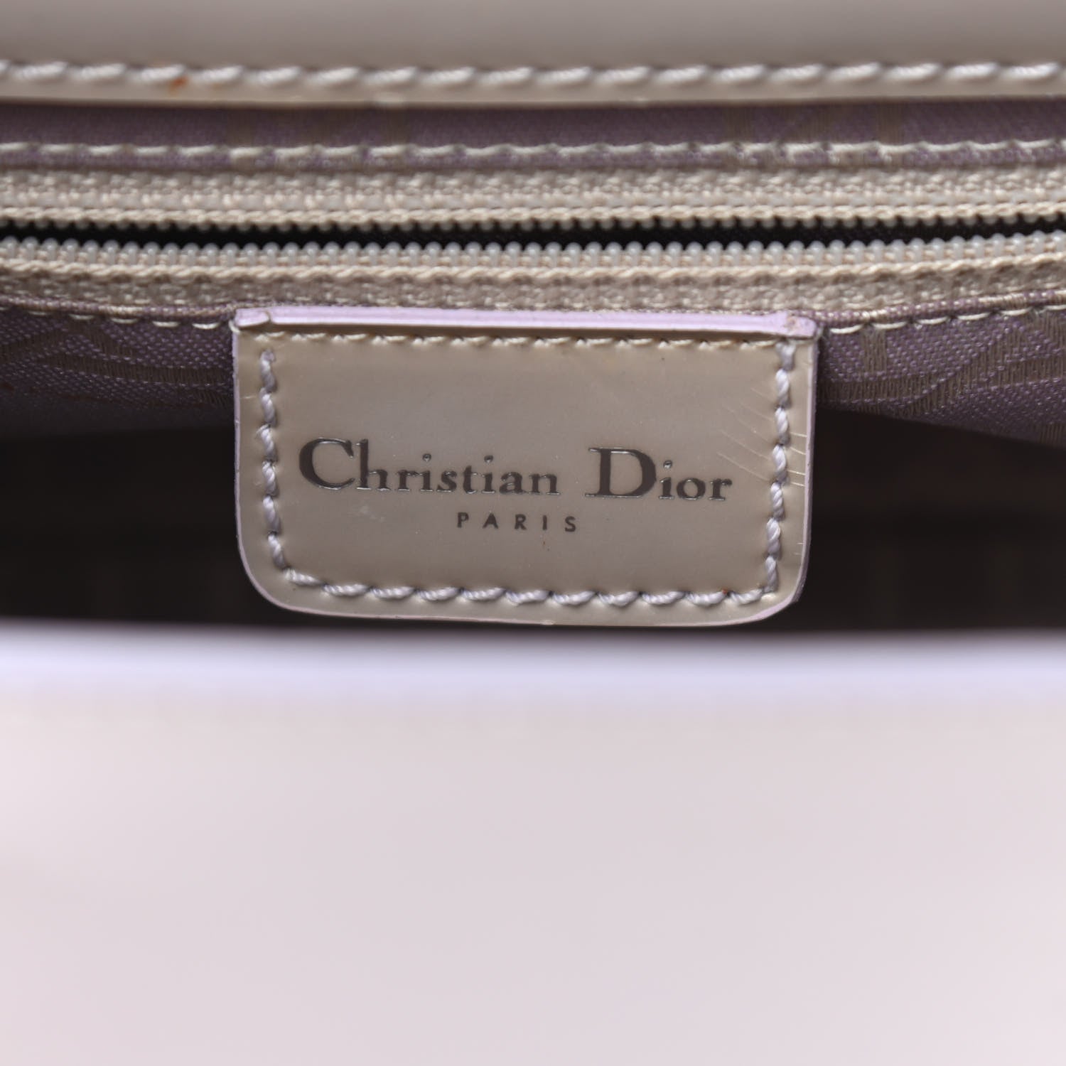 Christian Dior Patent Beaded Malice Tote Light Purple 8 of 16